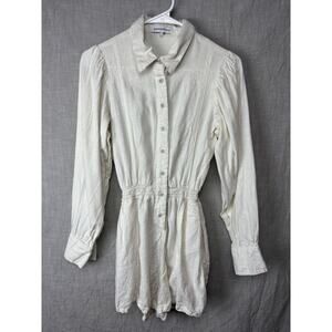 We Wore What Women's Linen Blend Romper Size M